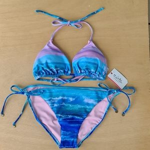 Salty Life live salty ocean bikini set, XL